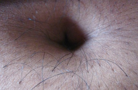 Indian girl's Belly button