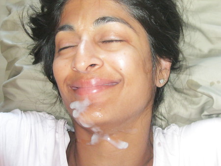 Old indian woman sperm facials
