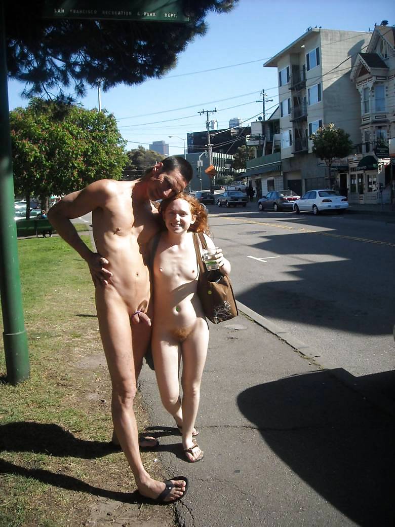 Nude couples in public