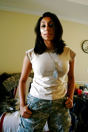sexy latina army soldier