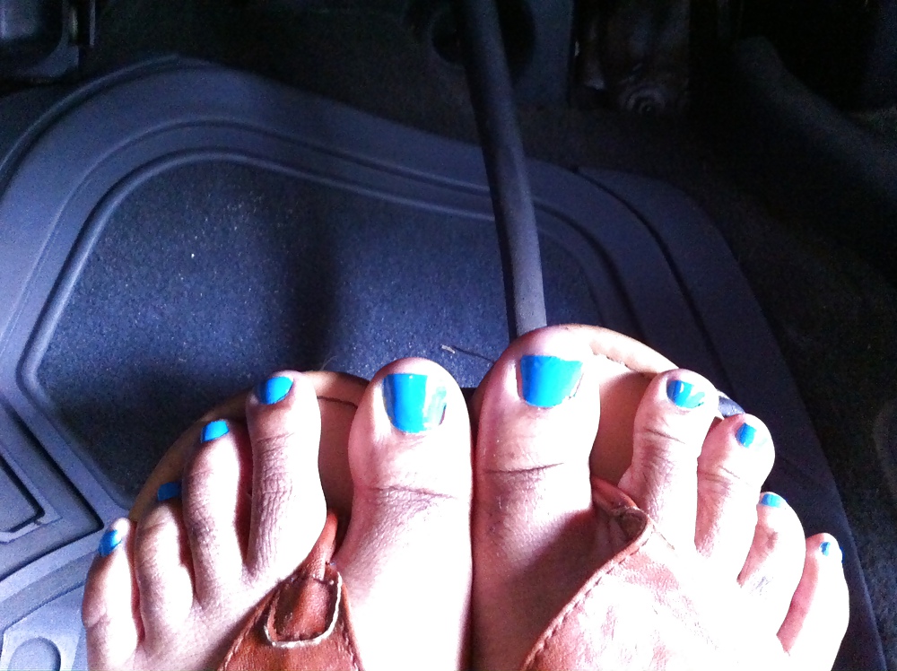 Sex Gallery New Blue Painted Toes from a Freind