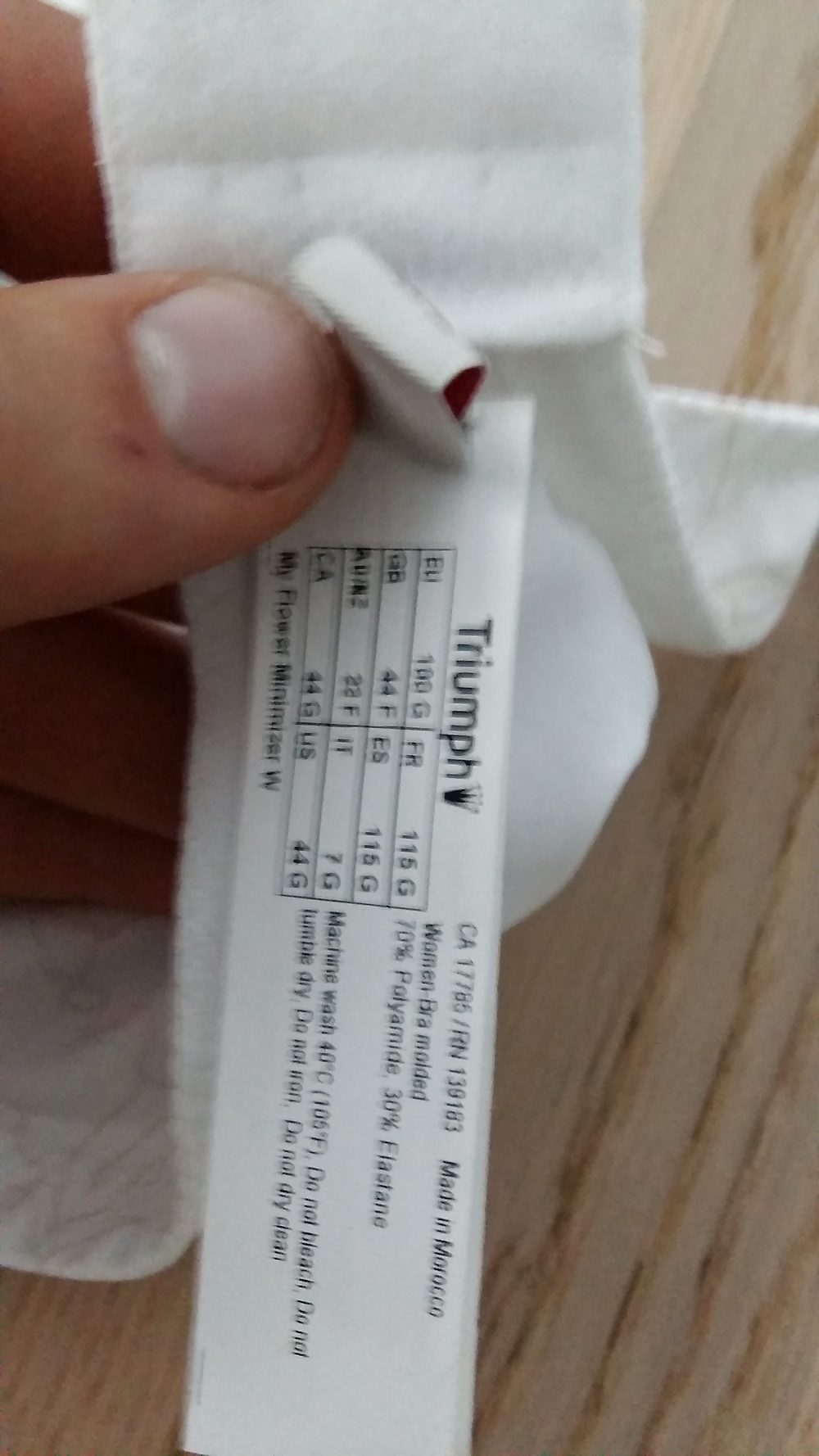 Sex Gallery 100G white bra