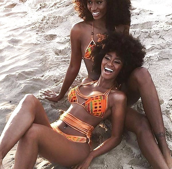 Sex Gallery Black Beauty Ebony Group Bikini AWESOME