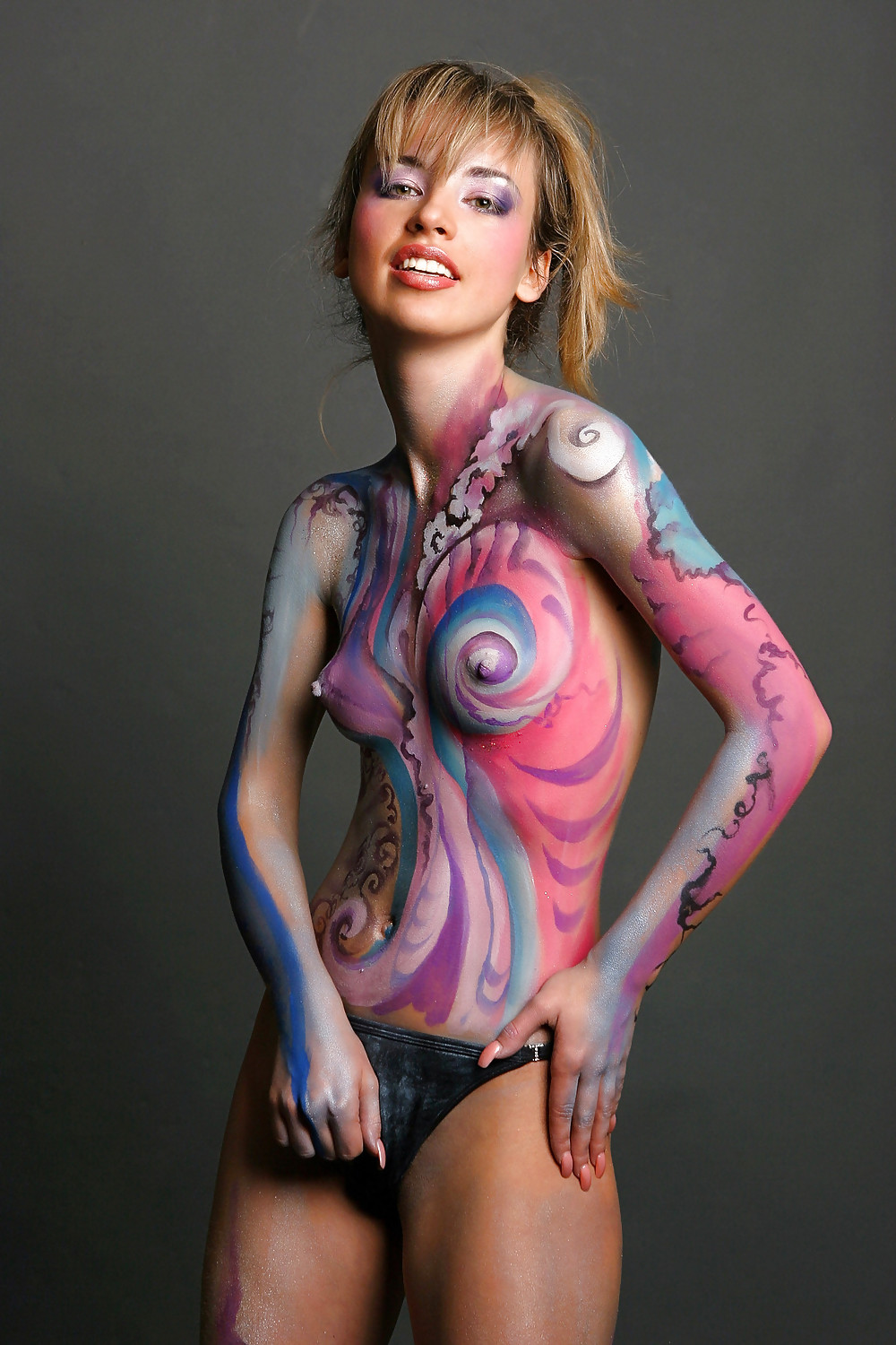 Body paint nude women.