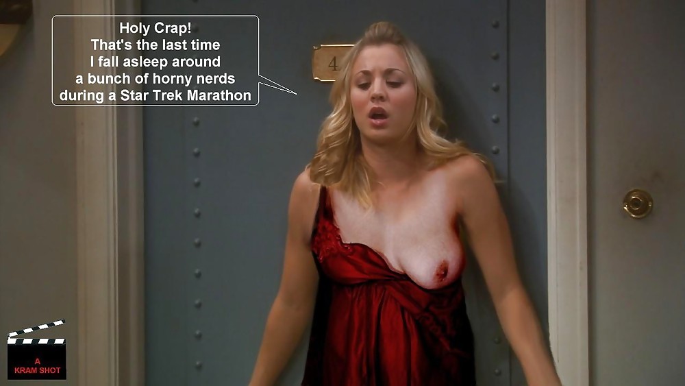 Kaley Cuoco Shows Off Her Dance Moves In A Nude Strapless Bra