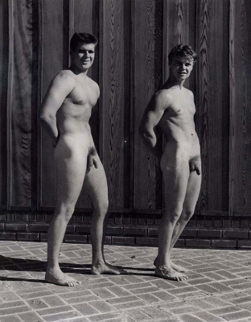 Vintage Naked Guys Skating.