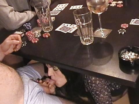 Fun under the table (blowjob, handjob, fingering) - 30 Photos 