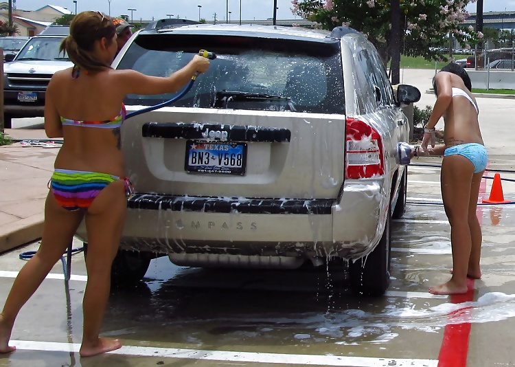 Sex Gallery bikini car wash