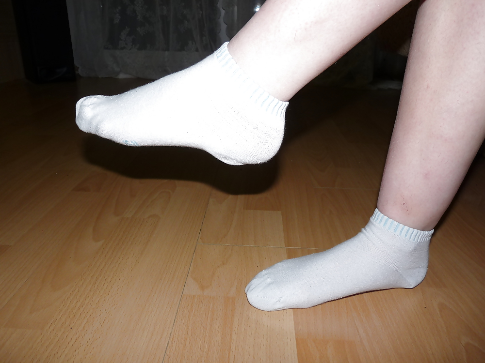 Sex Gallery wifes white sneaker socks