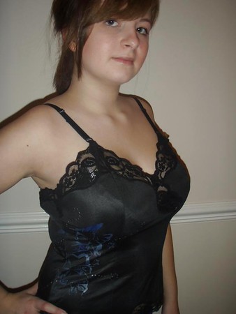 Girl in Satin blouse, shirt and other satin clothing