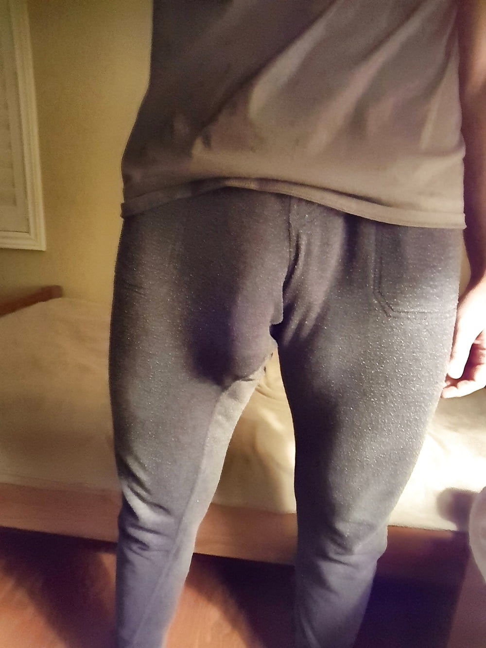 Erection through pants