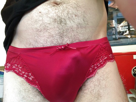 Triumph silky red panties